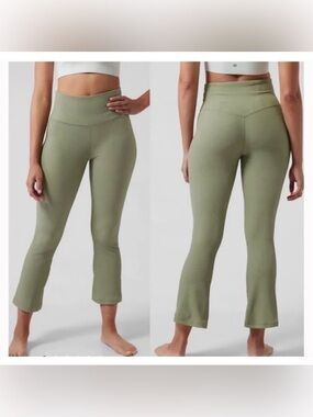ATHLETA Elation Rib crop Flare XL